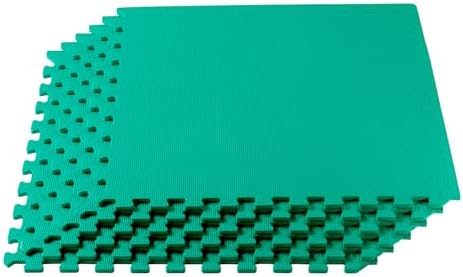 We Sell Mats 3/8" Thick Multipurpose EVA Foam Exercise Floor Mat, Interlocking Tiles, Anti-Fatigue for Home or Gym