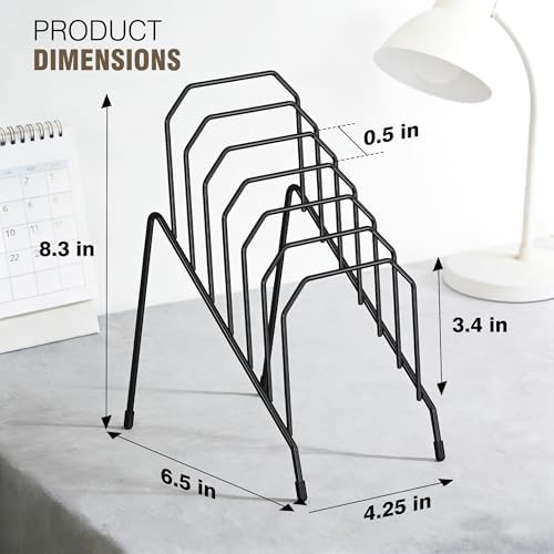 Gawerk Incline Desk Mail Organizer Letter Holder with 6-Section 2 Pack