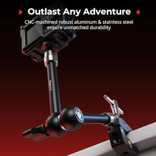 SMALLRIG Magic Arm with Super Clamp for Action Cameras, with 2-Pong Adapter