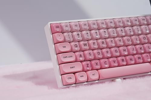 ZORNHER ZH100 Foundation Mechanical Kevboard,Pink Creamy Kevboard with Number Pad,Girly Keyboard,Full Size Gaming Keyboard Cute,Jelly MOA Profile,Creamy Sounding Linear Switches