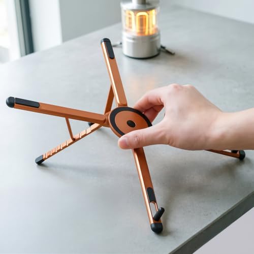 ZhaoCo 3-in-1 Foldable Magnetic Stand for Laptop, Tablet & Phone, Orange