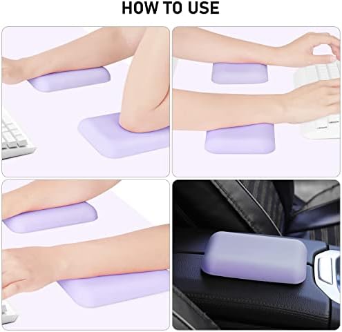Leolee Elbow Rest Pads for Desk, Purple Ergonomic Wrist Rest Arm Rest Pads