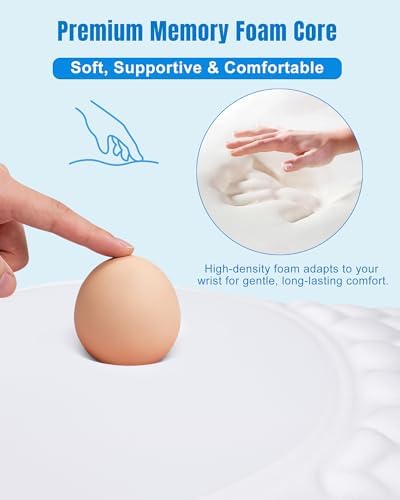 Ergonomic Mouse Pad with Sloped Memory Foam Wrist Rest
