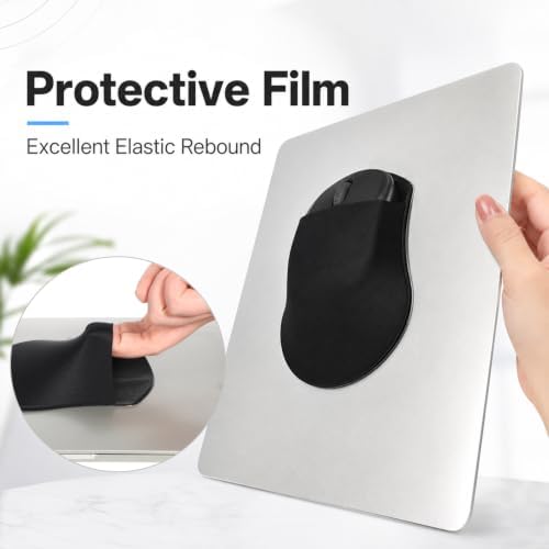 Stick-On Mouse Pouch Sleeve Pocket Wireless Mouse Holder for Laptop