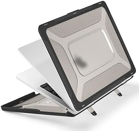 Batianda Extreme Heavy Duty Case for MacBook Air 13.6" 2026-2022, Black