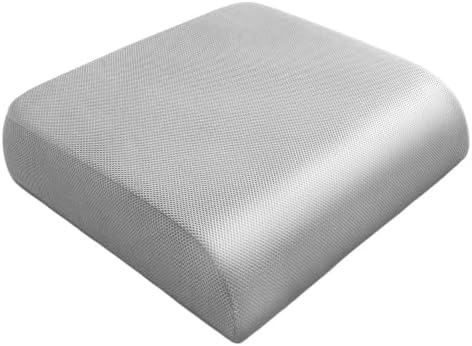 YOUFI Extra Thick Large Seat Cushion, Gel Memory Foam Cushion with Carry Handle Non Slip Bottom, Pain Relief Coccyx Cushion for Wheelchair Office Chair (Gray, 19" x 17.5" x 4")