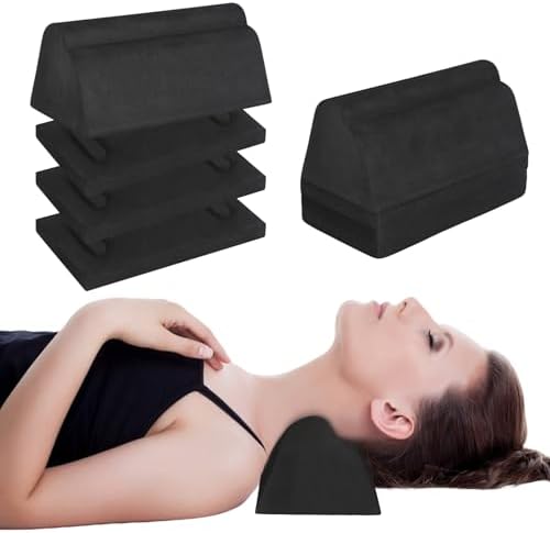 Neck and Shoulder Relaxer, Cervical Traction Device for Cervical Spine Alignment, Neck Stretcher Chiropractic Pillows for Neck Pain Relief, Cervical Traction Block, Neck Massager