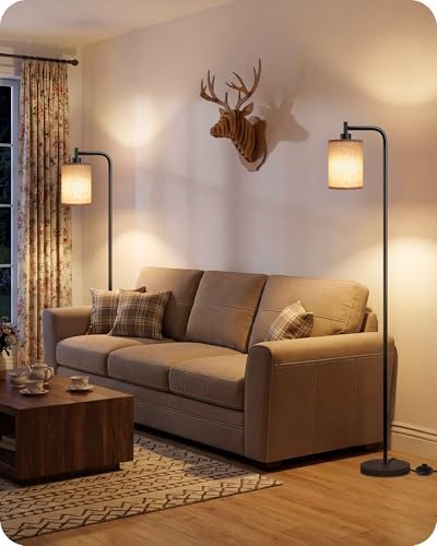 Dimmable Floor Lamp for Living Room with Remote & 10W Bulb