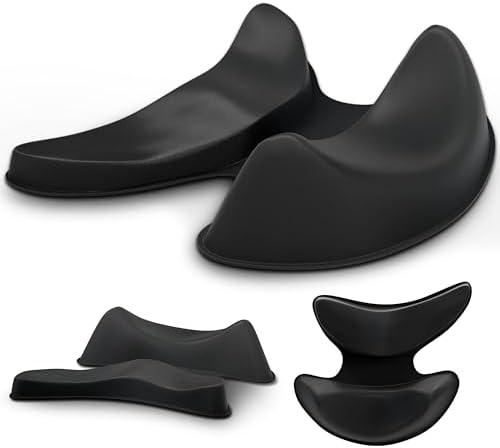 GlideX r2.0 Ergonomic Mouse Wrist Rest – Compact Sliding Wrist Pad with Low Profile Design for Desk Laptop Travel, Fits Small to Medium Hands (Black)