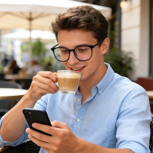 Blue Light Glasses Women Oversized Round Computer Glasses Large Cute Trendy