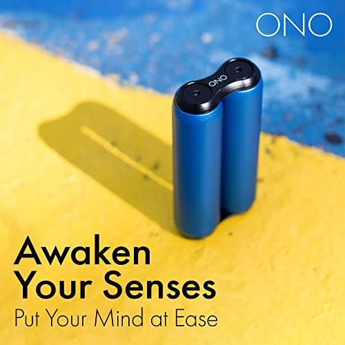 ONO Roller - Handheld Fidget Toy for Adults | Help Relieve Stress, Anxiety, Tension | Promotes Focus, Clarity | Compact, Portable Design (Sapphire, Full Size - Aluminum)