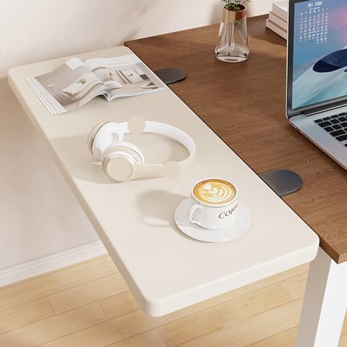 White,60 * 25,Ergonomics Desk Extender Tray, Clamp on Table Mount Arm Wrist Rest Shelf, Keyboard Drawer Tray, Computer Armrest Table Stand, 90° Foldable Computer Arm Rest for Desk
