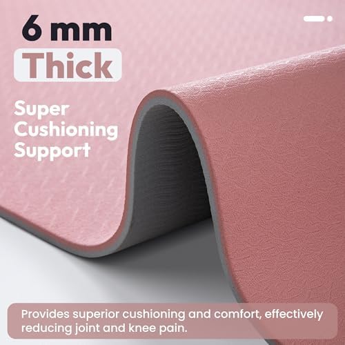 Umineux Non Slip Yoga Mat 72"x24" Exercise & Fitness Mat For Women and Men