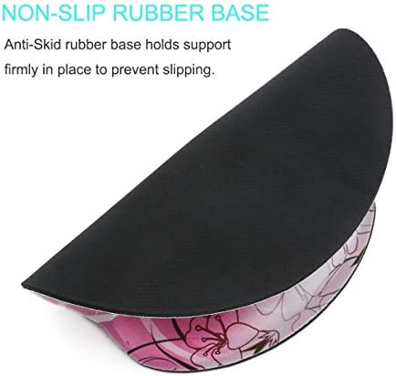 RICHEN Memory Foam Mouse Pad with Wrist Support,Ergonomic Mouse Pad with Wrist Rest,Non-Slip Rubber Base for Computer Laptop & Mac,Lightweight Rest for Home,Office & Travel (Pink Butterfly)