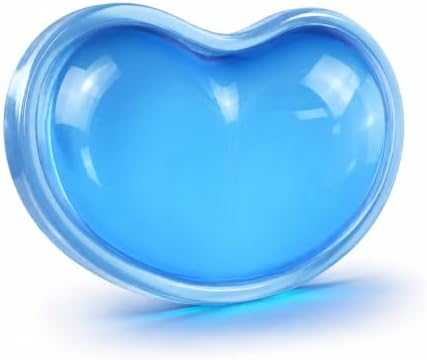 Soft Mouse Wrist Rest Pad Comfortable Cool Silicone Gel Ergonomic Cushion Small-Sized Hand Pain Relief Support Pad with Gel-Filled for Laptop Computer Office & Home (Ocean Blue)