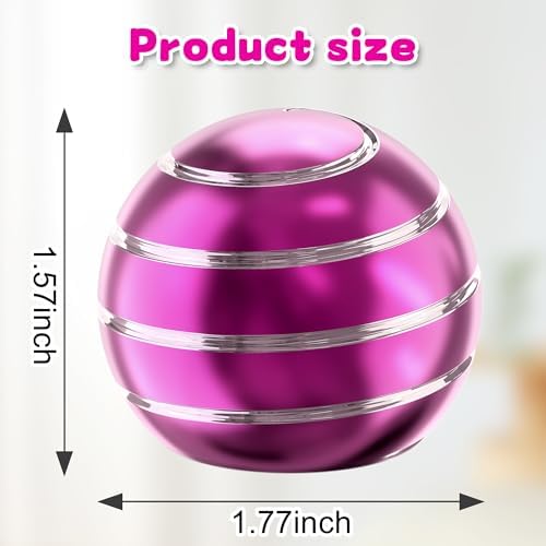 Kryfa 1.77in Kinetic Fidget Desk Toy, Anxiety Relief ADHD for Adults, Purple