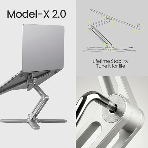 Model-X 2.0 Laptop Stand, Laptop Stand for Desk Adjustable Height
