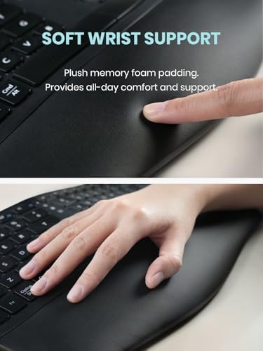 Perixx PERIDUO-606IIA 3-in-1 Wireless Compact Ergonomic Keyboard with Vertical Mouse and Numeric Keypad - Quiet Keys & Clicks - US English