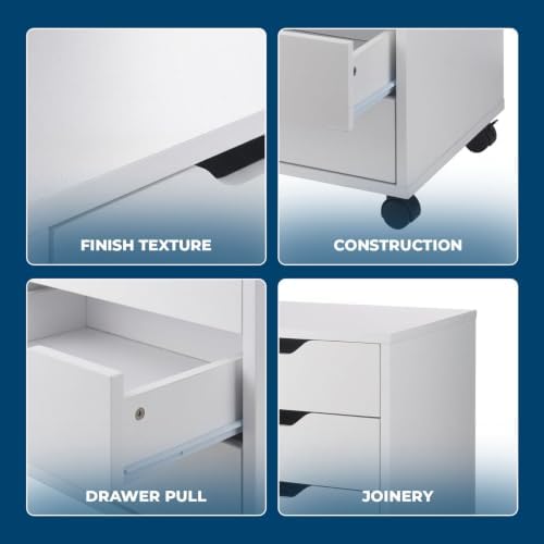 Winsome 10519 Halifax 5-Drawer Composite Wood Cabinet, White