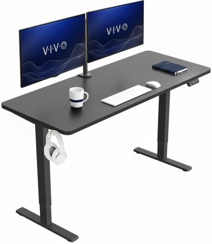 VIVO Black 60 x 24 in Standing Desk, DESK-KIT-1B6B