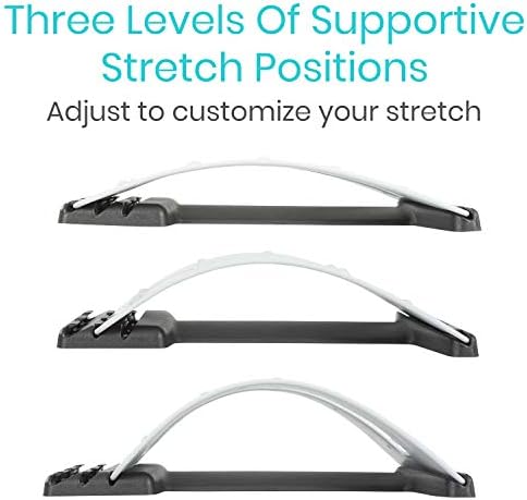 Vive Back Stretcher - Back Cracker Device - 4 Posture Corrector Cracker Board for Neck, Upper Lower Lumbar Pain Relief, Herniated Disc, Spinal Stenosis - Orthopedic Low Spine Straightener Extension