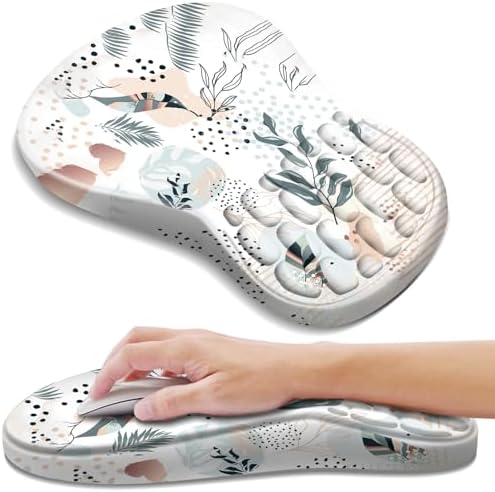 YIWEI Ergonomic Mouse Pad with Wrist Rest for Carpal Tunnel Pain Relief