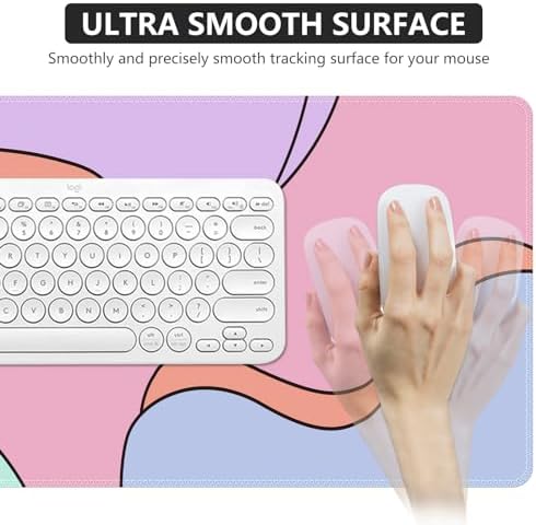 iCasso Desk Mat,XXL Large Mouse Pad for Desk,Colour Topographic