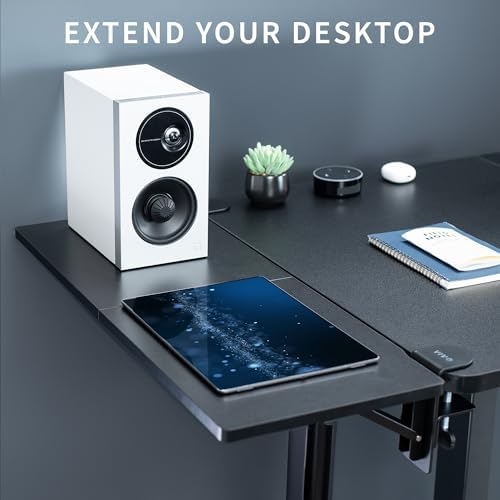 VIVO Black Clamp-on 30 x 12 in Desk Extender, DESK-EXT30