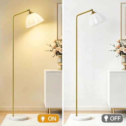 GyroVu Floor Lamps for Living Room, 63" Modern Tall Standing Lamp, 3CCT