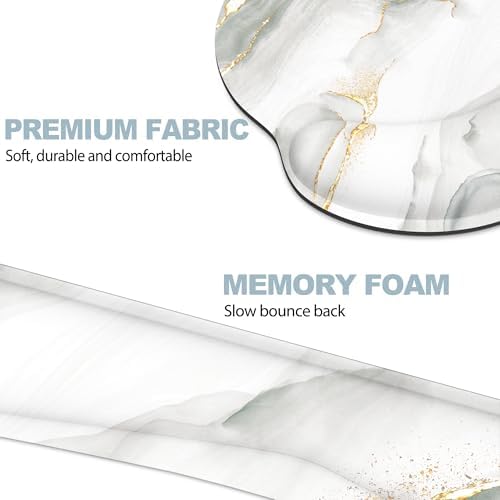 Ergonomic Mouse Pad with Wrist Rest and Keyboard Wrist Rest, Mousepad
