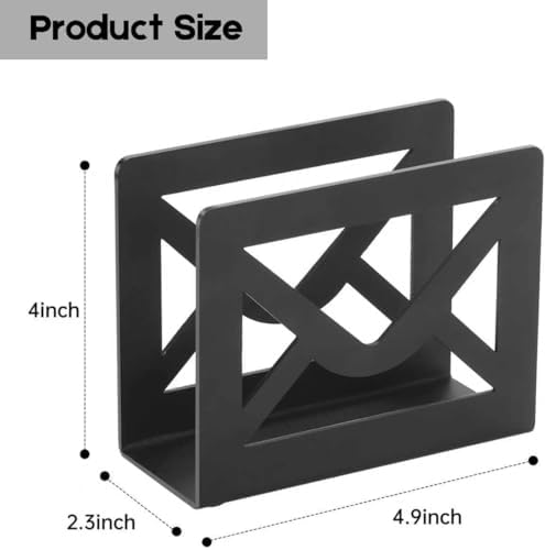 Desktop Metal Mail Holder,Letter Organizer for Desk (White)