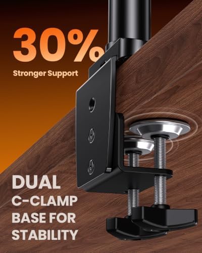 ErGear Triple Monitor Mount for 13-32 Inch Screens, 19.8 lbs per Arm