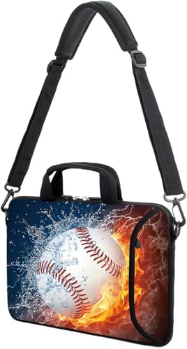 15" laptop sleeve laptop bag chromebook case adjustable shoulder strap with handle accessory pocket for men women (RYD-15-6)