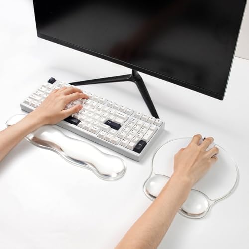 Mousepad with Gel Wrist Rest for Keyboard and Mouse - Office Accessories
