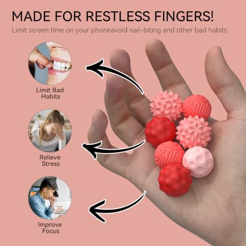 Magnetic Fidget Balls for Adults & Teens, Quiet Fidget Toys for Office Desk