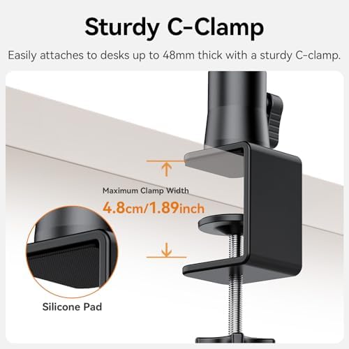 ULANZI ZJ02 Camera Desk Mount Stand Overhead Magic Articulating Arm