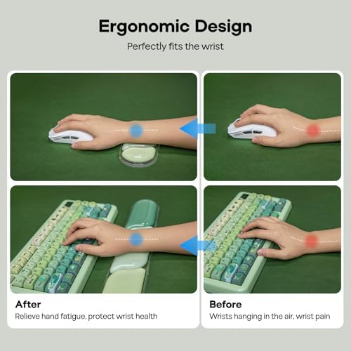 EPOMAKER CloudGel Wrist Rest for Keyboard and Mouse, 2 Pieces