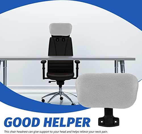 Tofficu Adjustable Ergonomic Office Chair Headrest Attachment for Enhanced Comfort, Compatible with Most Desk Chairs, White