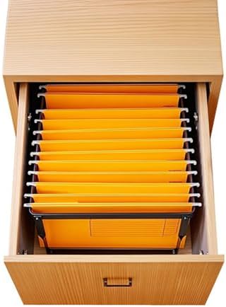 Hanging File Folder Frame-File Cabinet Rails for desk drawer,Black