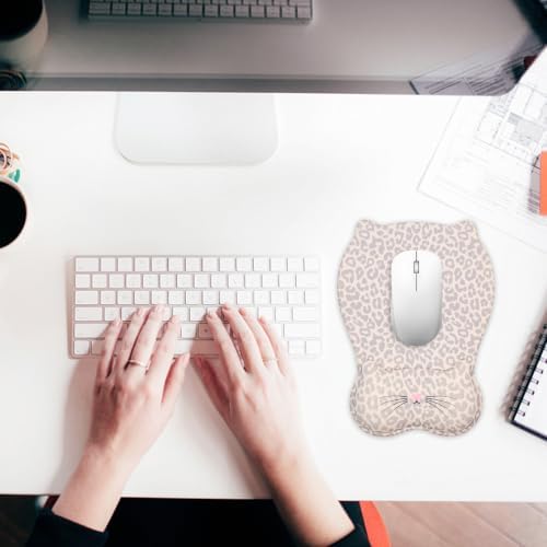 Ergonomic Mouse Pad with Wrist Rest,Cute Memory Foam Mousepad Wrist Cushion