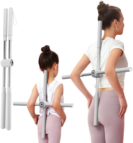Yoga Stick, Posture Correction Stick for Women and Men, Relieve Back Pain, Upper and Lower Back Stretchers and Straighteners, 24.4-36.2 Inch Stretching Stick Neck Hump Corrector Stretching rod