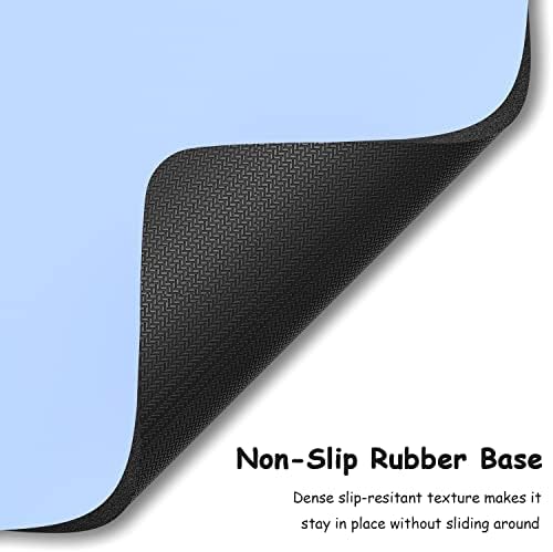 Dapesuom Small Mouse Pad, 5 x 6 Inch Thick Rubber Premium-Textured Non-Slip Portable & Washable Mini Mouse Mat for Women Men Wireless Laptops Keyboard Tray Gaming Work Computer Office Travel, Sky Blue