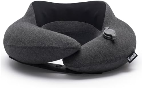 Keemall Upgraded Premium Inflatable Travel Neck Pillow for Airplane & Car