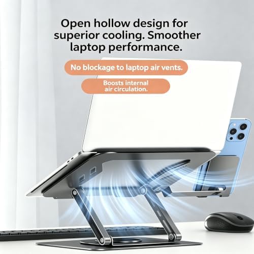 Laptop Stand with Phone Stand