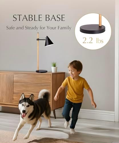 HarvestLand Noah Desk Lamp, Adjustable Reading Lamp, Home Office & Bedside