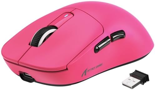 MANBASNAKE Attack Shark X3 49g Lightweight Wireless Gaming Mouse, Berry
