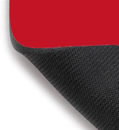 Small Mouse Pad, 6 x 8 Inch Mini Mouse Pad for Keyboard Tray Laptop Wireless Mouse Home Office Travel, Portable & Washable (Red)