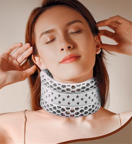 Neck Brace for Neck Pain and Support, Silicone Cervical Collar (Gray)