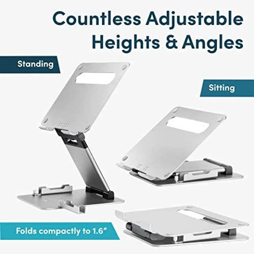 Lifelong 20" Tall Adjustable Laptop Stand with Phone & Tablet Holder