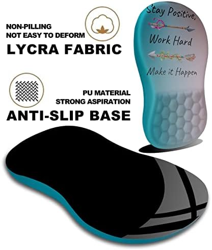 Mouse Pad Wrist Support, Ergonomic Mouse Pad with Massage Dot, Comfortable Computer Mouse Pad for Laptop, Wrist Rest Pain Relief Mousepad with Non-Slip PU Base for Office & Home, 12 x 8 in